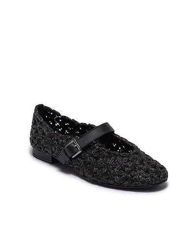 Bernardo Footwear Women's Borden Raffia Ballet Flat