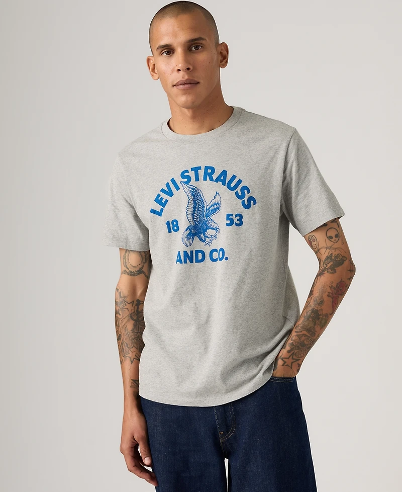 Levi's Men's Graphic Logo Detail Crewneck T-Shirt