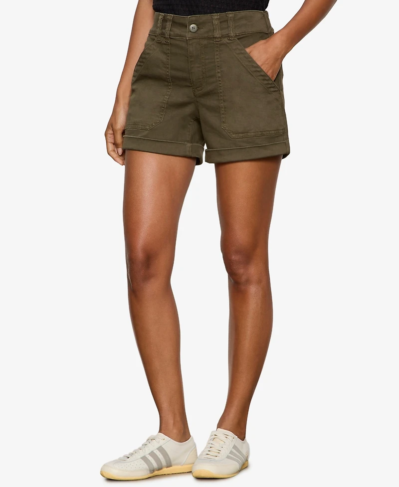 Sanctuary Women's Wander On Cuffed Hem Shorts