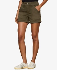 Sanctuary Women's Wander On Cuffed Hem Shorts