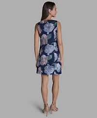 Bcbg Women's Embroidered Boat Neck Mini Dress