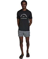 Karl Lagerfeld Paris Men's Short-Sleeve Arch Logo Rashguard