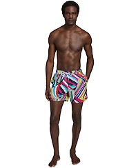 Karl Lagerfeld Paris Men's Logo Patch Volley Shorts