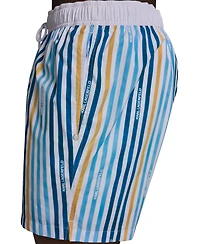 Karl Lagerfeld Paris Men's Striped Volley Shorts
