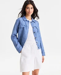 Charter Club Women's 100% Linen Jacket, Created for Macy's