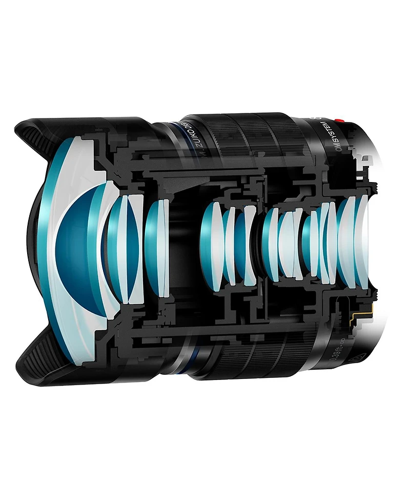 Om System M.Zuiko Digital Ed 8mm f/1.8 Fisheye Pro Lens for Micro Four Thirds, Black