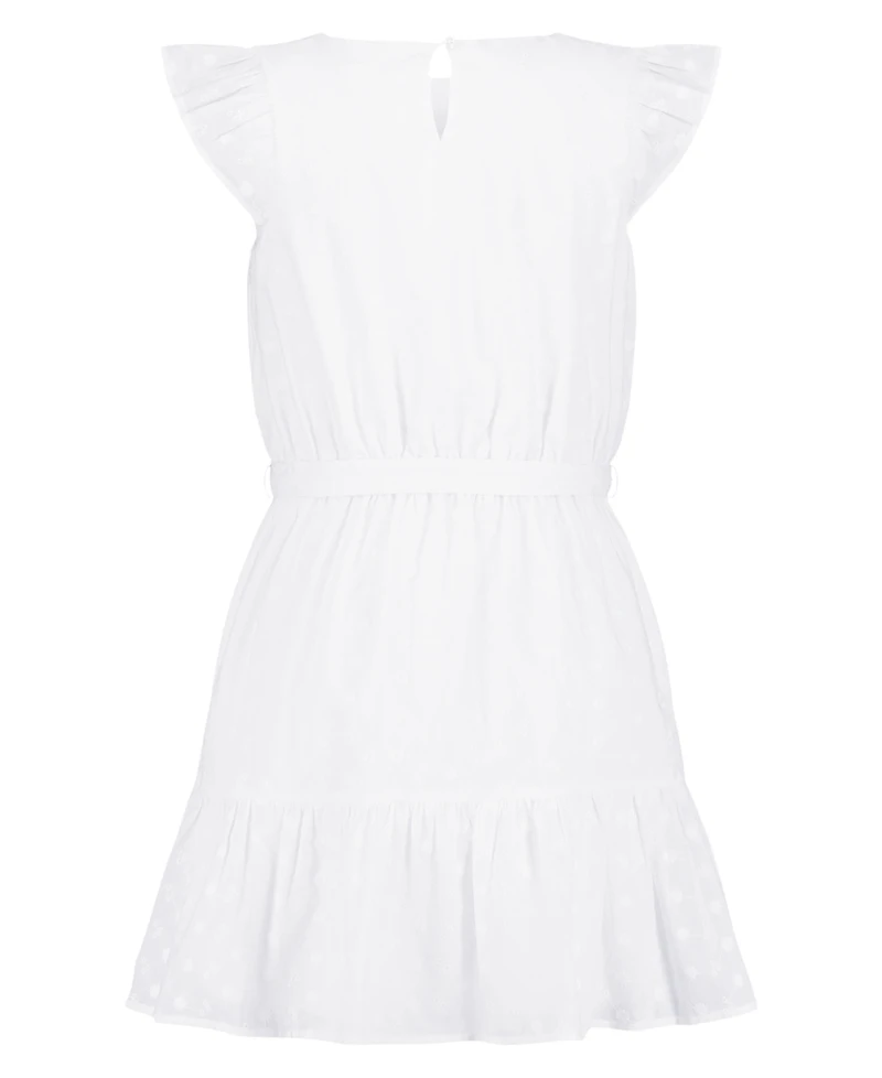 Tommy Hilfiger Girls' 7-16 Lace Asymmetric Tiered Dress