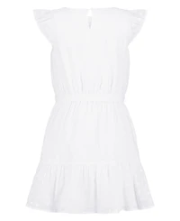Tommy Hilfiger Girls' 7-16 Lace Asymmetric Tiered Dress