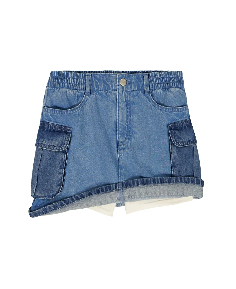 Tommy Hilfiger Girls' 7-16 Denim Skort