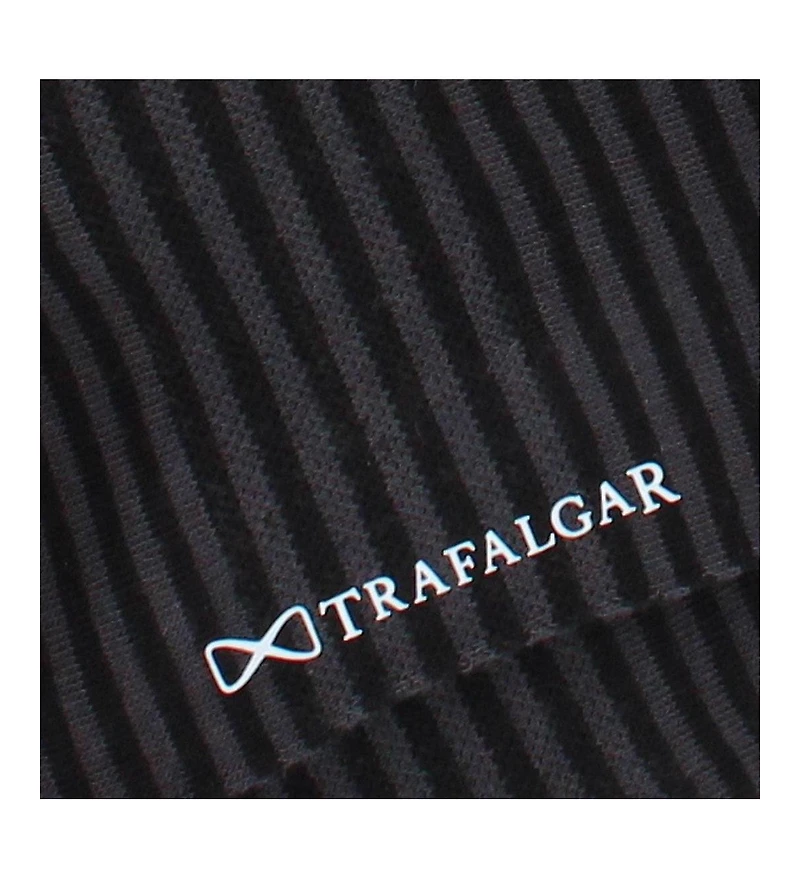 Trafalgar Men's Carvel Striped Pattern Mid-Calf Pima Cotton Socks (1 Pair)