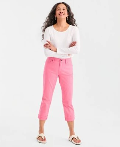 Style Co Womens Mid Rise Curvy Capri Jeans 2p 28w Exclusively At Macys