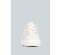 Endler Womens Color Block Leather Sneakers
