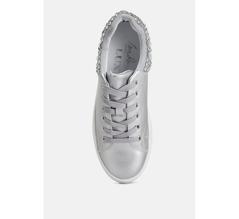 Women Gems Diamante Embellished Sneakers