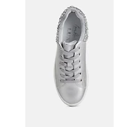 Women Gems Diamante Embellished Sneakers