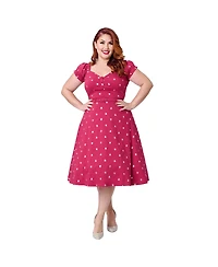 Unique Vintage Plus Ohara Swing Dress