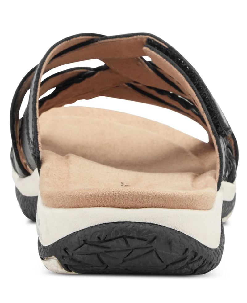 Rockport Women's Sedona Strappy Slip-On Flat Sandals