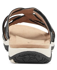 Rockport Women's Sedona Strappy Slip-On Flat Sandals