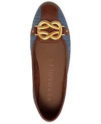 Aerosoles Women's Big-Bet Almond Toe Ballet Flats