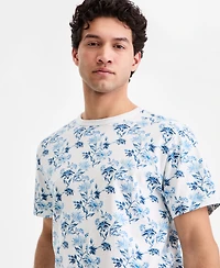 Sun + Stone Men's Cotton Coastal Daisy Printed T-Shirt, Macy's Exclusive