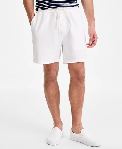 Sun + Stone Men's Solid-Color 6" Pull-On Shorts, Macy's Exclusive