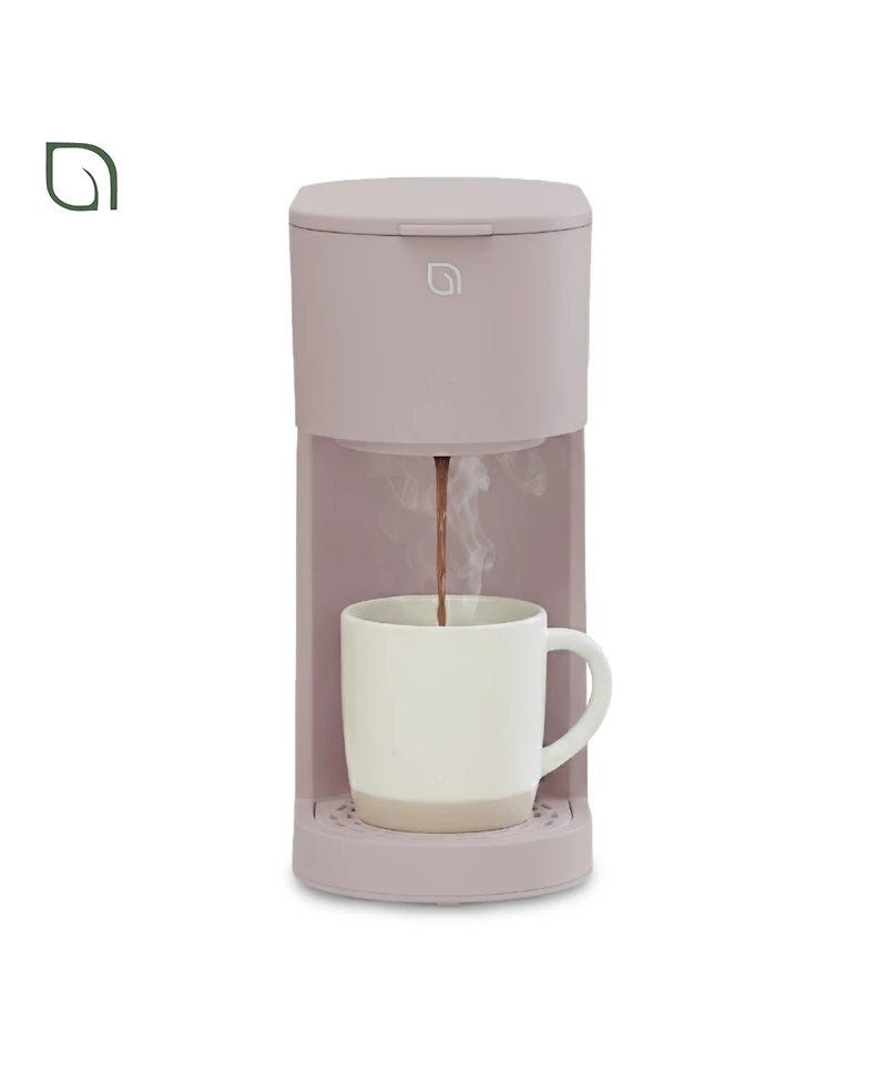 Willow Kitchen Compact Single Serve Coffee Maker - Compatible with K-Cup Pods Ground Coffee