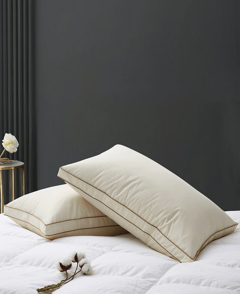 Unikome Down-Around Design Cotton Gusseted 2-Pack Pillows