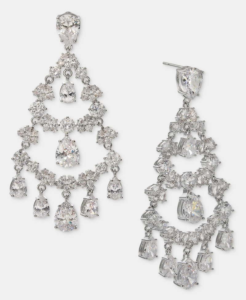 Givenchy Cubic Zirconia Shaky Chandelier Earrings