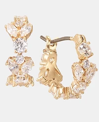 Givenchy Extra Small Cubic Zirconia Huggie Hoop Earrings, 0.36"