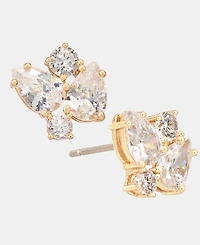 Givenchy Cubic Zirconia Cluster Stud Earrings