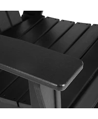 WestinTrends Outdoor Patio Shell-back Adirondack Dining Chair Weather Resistant