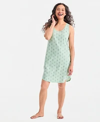Charter Club Women's Printed Jersey Tank Sleepshirt, Exclusively at Macy's