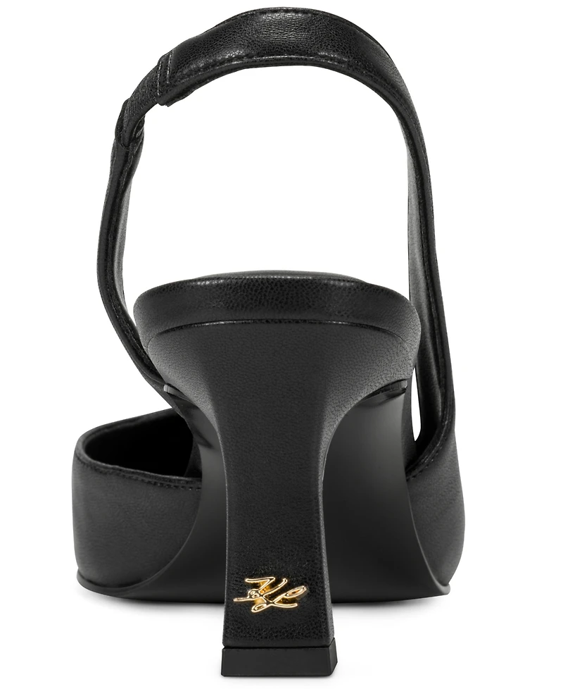 Karl Lagerfeld Paris Women's Sheenz Slingback Pumps