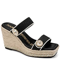 Karl Lagerfeld Paris Women's Carsen Wedge Sandals