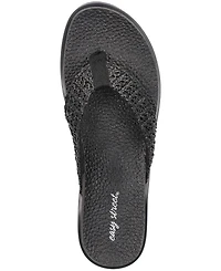 Easy Street Women's Whimsy Thong Flat Sandals