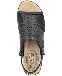 Easy Street Women's Evan Open Toe Platform Sandals