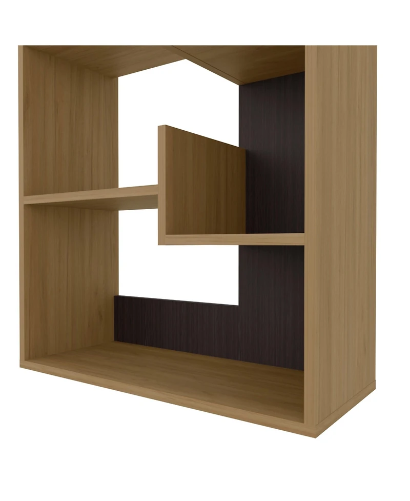 Fm Furniture Perry Bookcase in Melamine with Open Storage