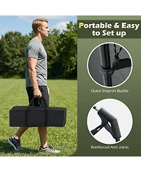 Mecale Netted Canopy Tent for 6-8 People with Zippered Door, Outdoor Screen Shelter