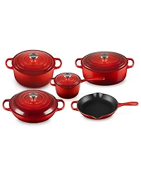 Le Creuset Signature Enameled Cast Iron 9-Piece Cookware Set
