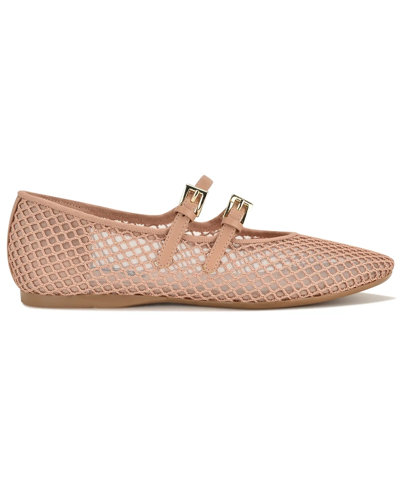 Nine West Women's Keira Round Toe Mary Jane Dress Flats
