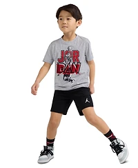 Jordan Boys' 4-7 Retro Stack Crewneck T-Shirt