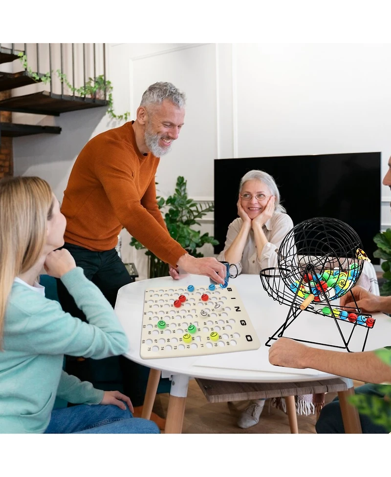Gse Games & Sports Expert Bingo Master Board for 1.5" Ping Pong Bingo Balls, Bingo Calling Board for Parties, Large Groups