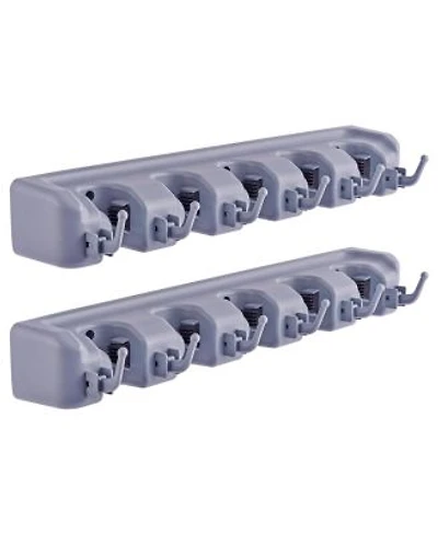 Sorbus 16 Inch Wall Mounted Mop Broom Organizer Holds Up To 11 Items Ideal For Kitchen Laundryroom Or Home Use