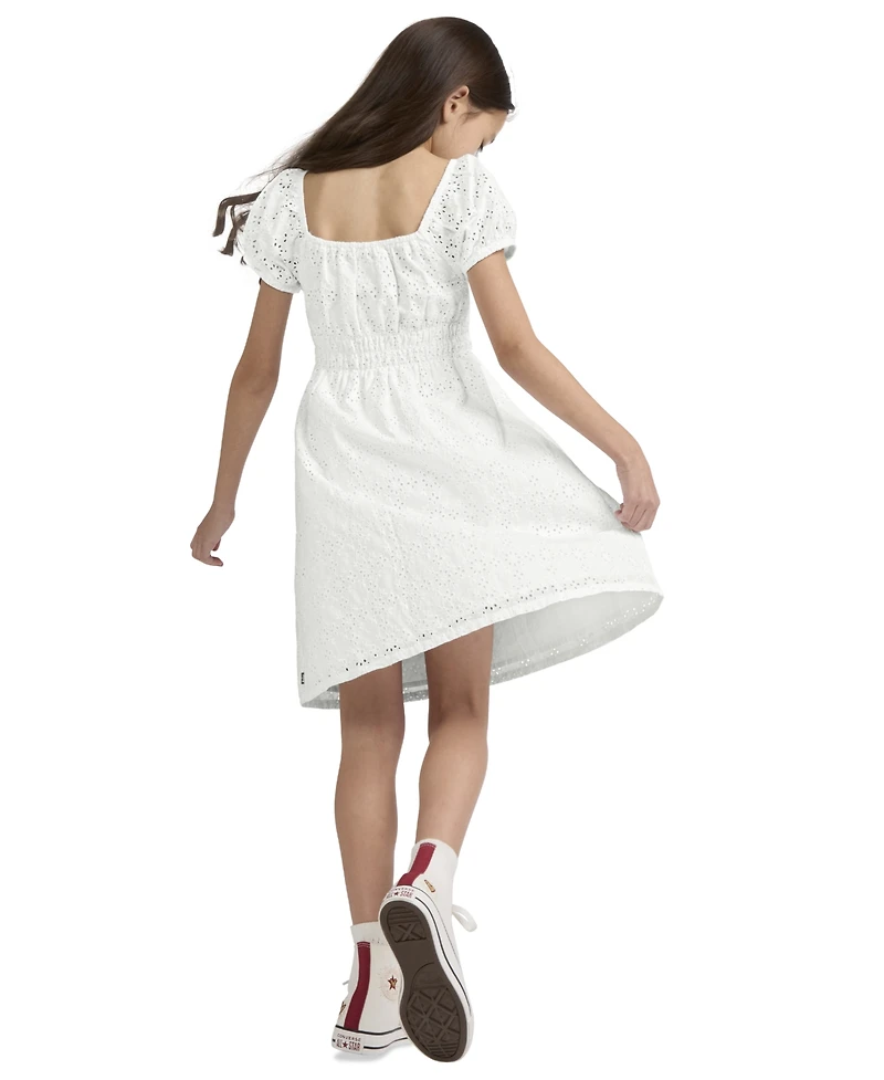 Levi's Big Girls Eyelet Short Sleeve Dress