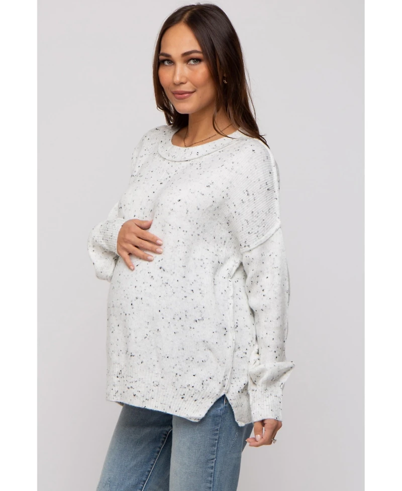 Pinkblush Maternity Speckled Knit Sweater