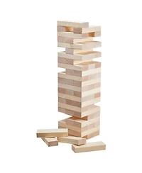 Sugift 60-Piece Giant Tumbling Timber Set with Storage Crate & Scoreboard