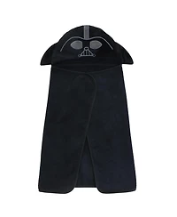 Lambs & Ivy Baby Boys Star Wars Darth Vader Black Luxury Cotton Hooded Bath Towel