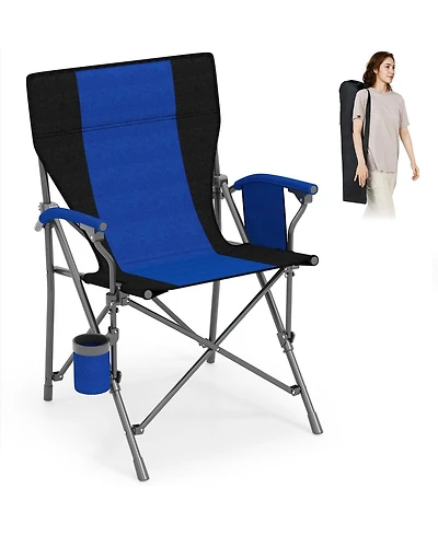Mecale Portable Folding Oxford Cloth Camping Chair with Cup Holder and Side Pocket