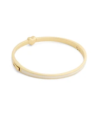 Coach Chalk Signature C Heart Enamel Bangle Bracelet