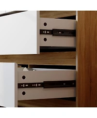 Homsee Rectangle Storage Cabinet, Sideboard, Dresser with 6 Drawers