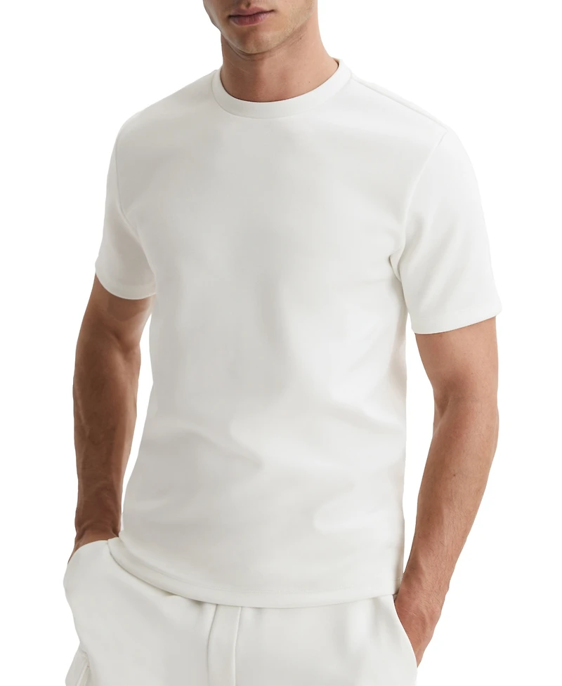 Reiss Men's Premium Interlock Crew-Neck T-Shirt